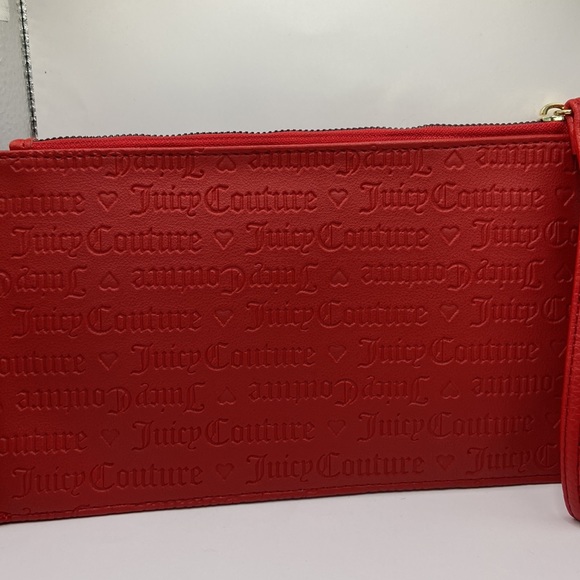 NWOT Juicy Couture Red with gold hardware Wristlet. - Picture 2 of 4